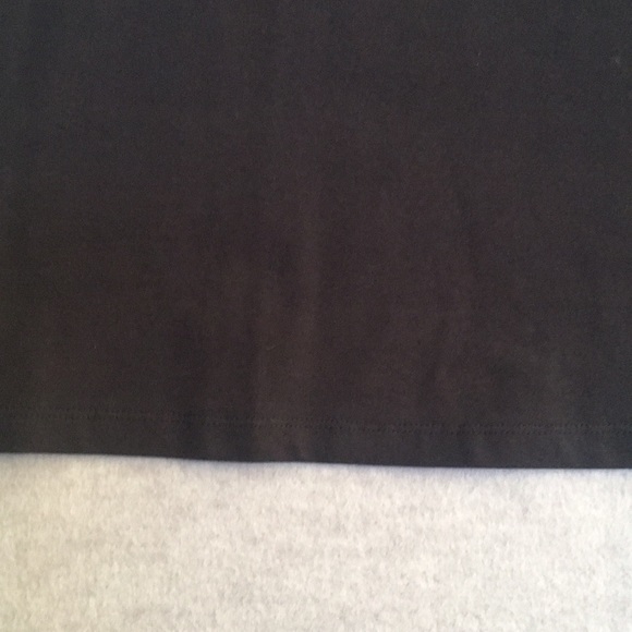 Denim & Co Cotton Stretch Knit Wardrobe Staple Basic Black Top - Picture 4 of 9